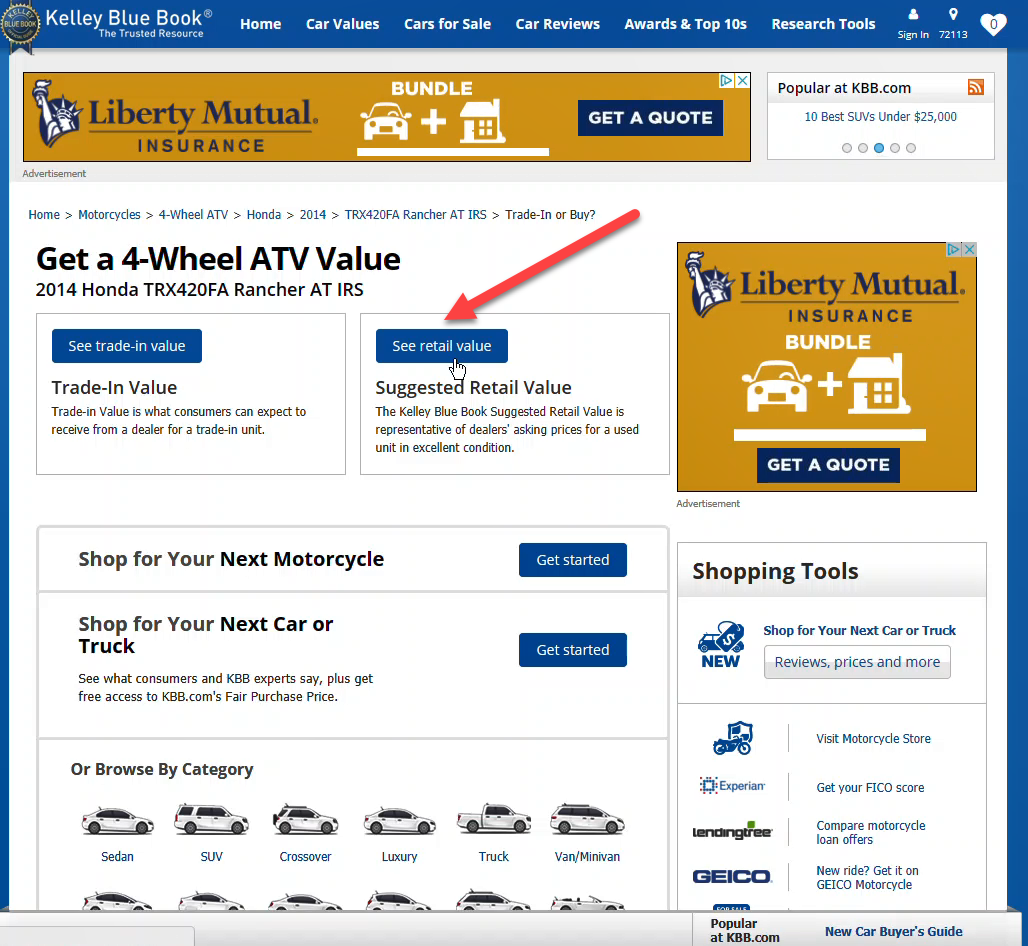 Atv values kelley blue book new arrivals