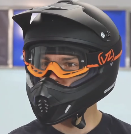 ATV riding gear - helmet and goggles
